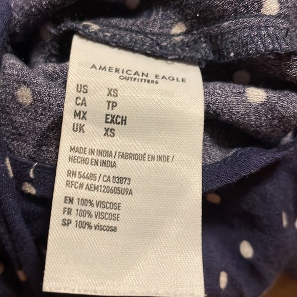 AEO Navy Polka Dot Corset Top 💙🦅 - Picture 11 of 14